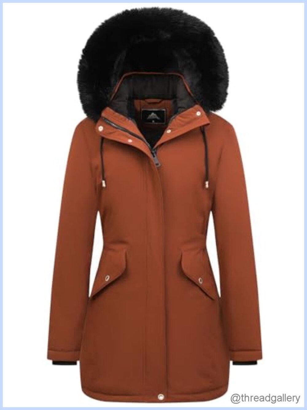 Women's Long Winter Down Coat Thicken Fleece Lined Puffer Jacket